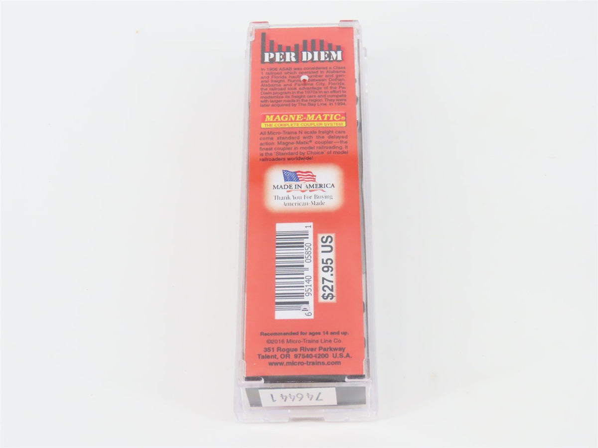 N Micro-Trains MTL #02500920 Per Diem Series ASAB &quot;The Bay Line&quot; Box Car #7035