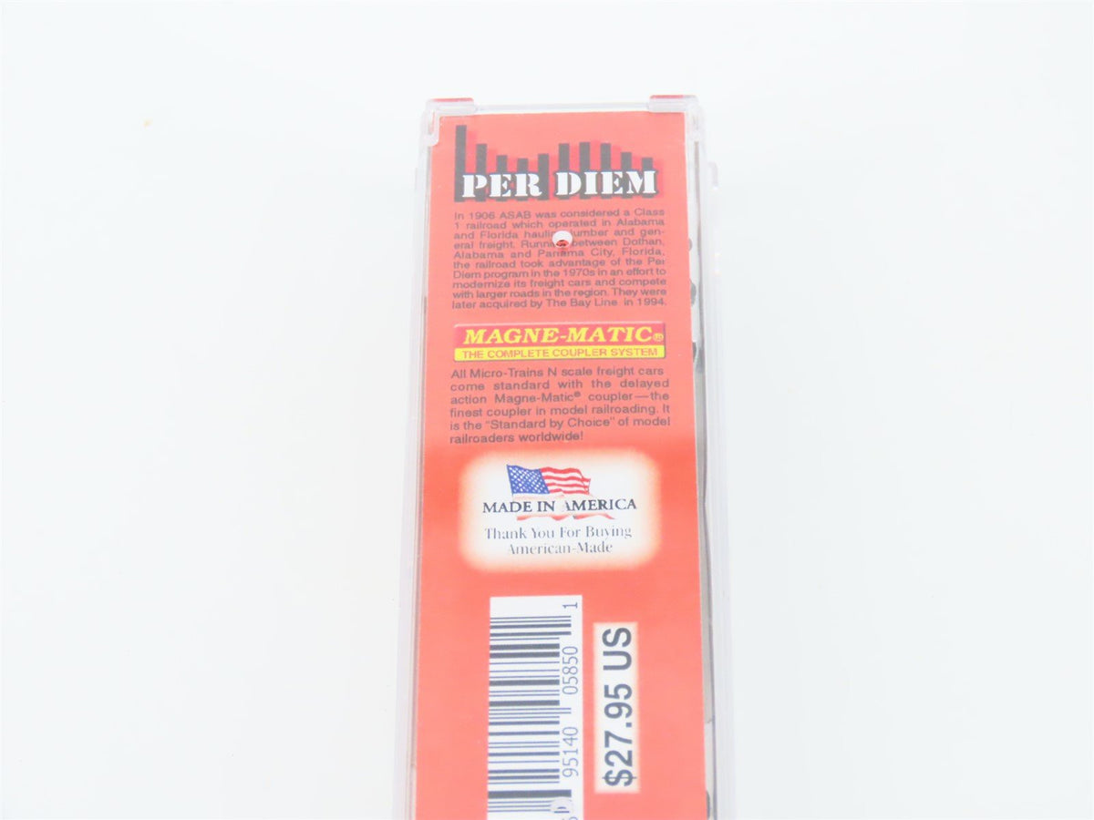 N Micro-Trains MTL #02500920 Per Diem Series ASAB &quot;The Bay Line&quot; Box Car #7035