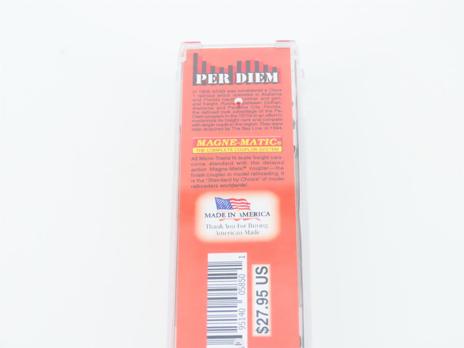 N Micro-Trains MTL #02500920 Per Diem Series ASAB 