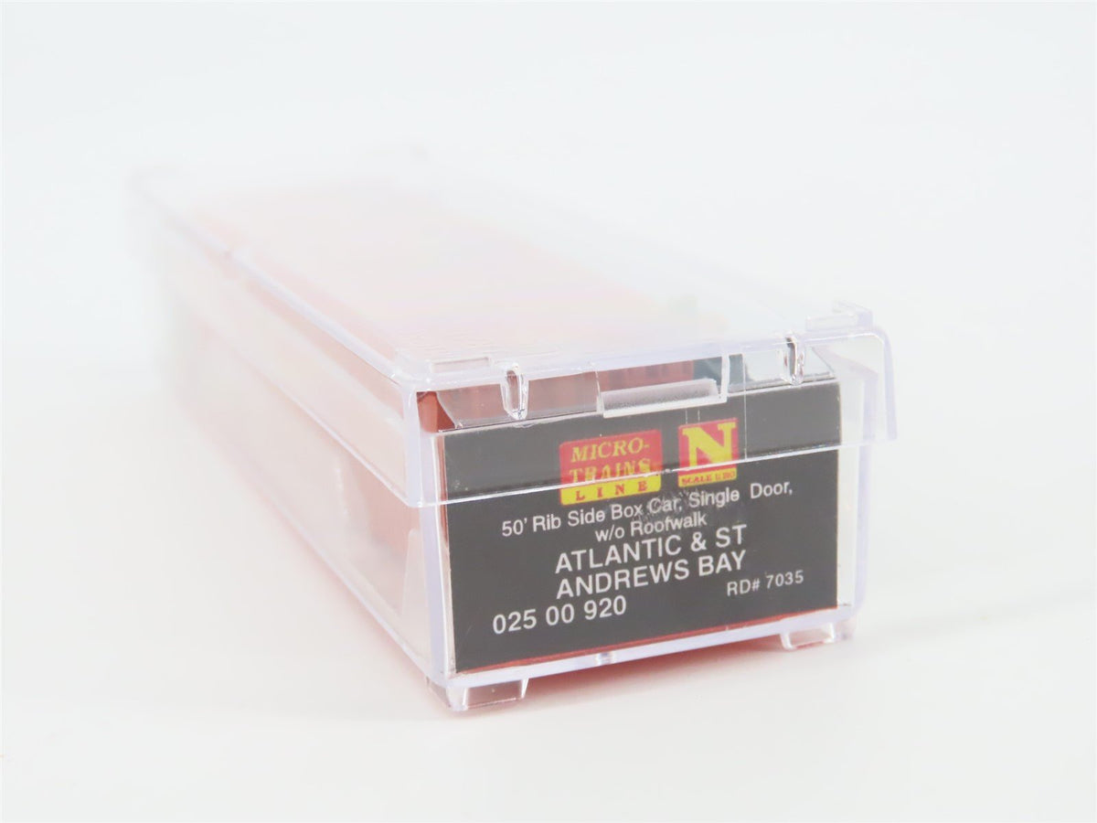 N Micro-Trains MTL #02500920 Per Diem Series ASAB &quot;The Bay Line&quot; Box Car #7035