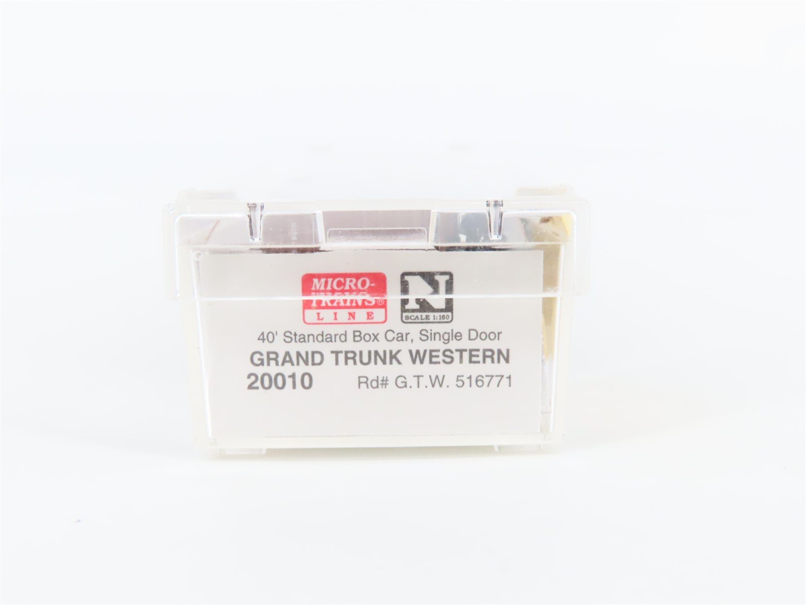 N Scale Micro-Trains MTL 20010 GTW Grand Trunk Western 40' Box Car #516771