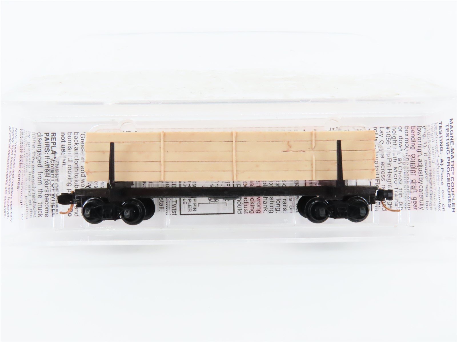 N Scale Micro-Trains MTL 11400070 40' Modern Log Car w/ Uprights & Load