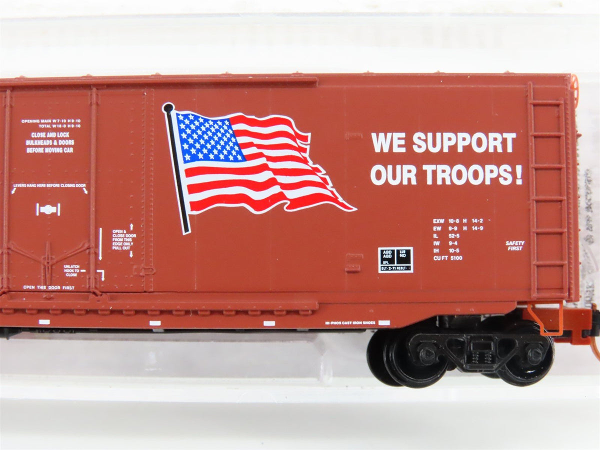 N Micro-Trains MTL 07500180 WSOR &quot;We Support Our Troops!&quot; 50&#39; Box Car #503052