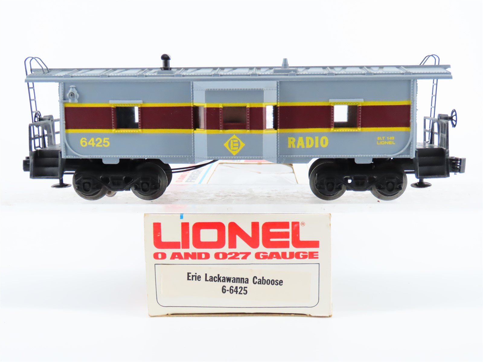 O Gauge 3-Rail Lionel 6-6425 EL Erie Lackawanna Bay Window Caboose