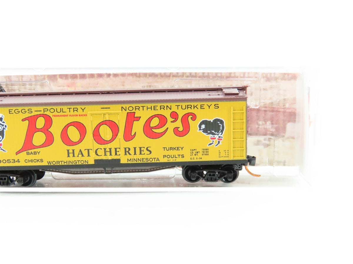 N Micro-Trains MTL 04900620 Meat Packers Series #8 QREX Bootes 40&#39; Reefer #90534