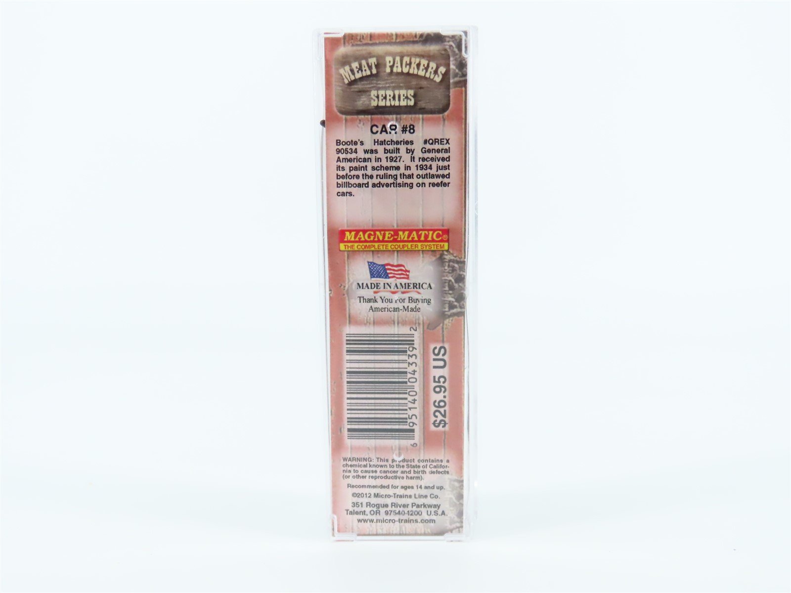 N Micro-Trains MTL 04900620 Meat Packers Series #8 QREX Bootes 40' Reefer #90534