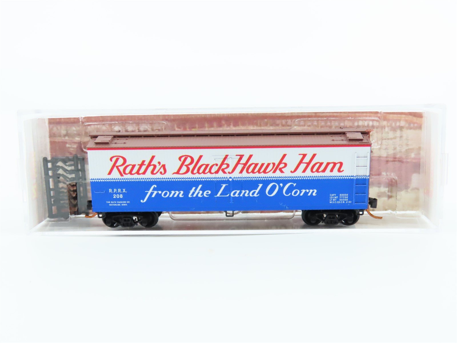 N Micro-Trains MTL 04900630 Meat Packers Series #10 RPRX Rath's 40' Reefer #208