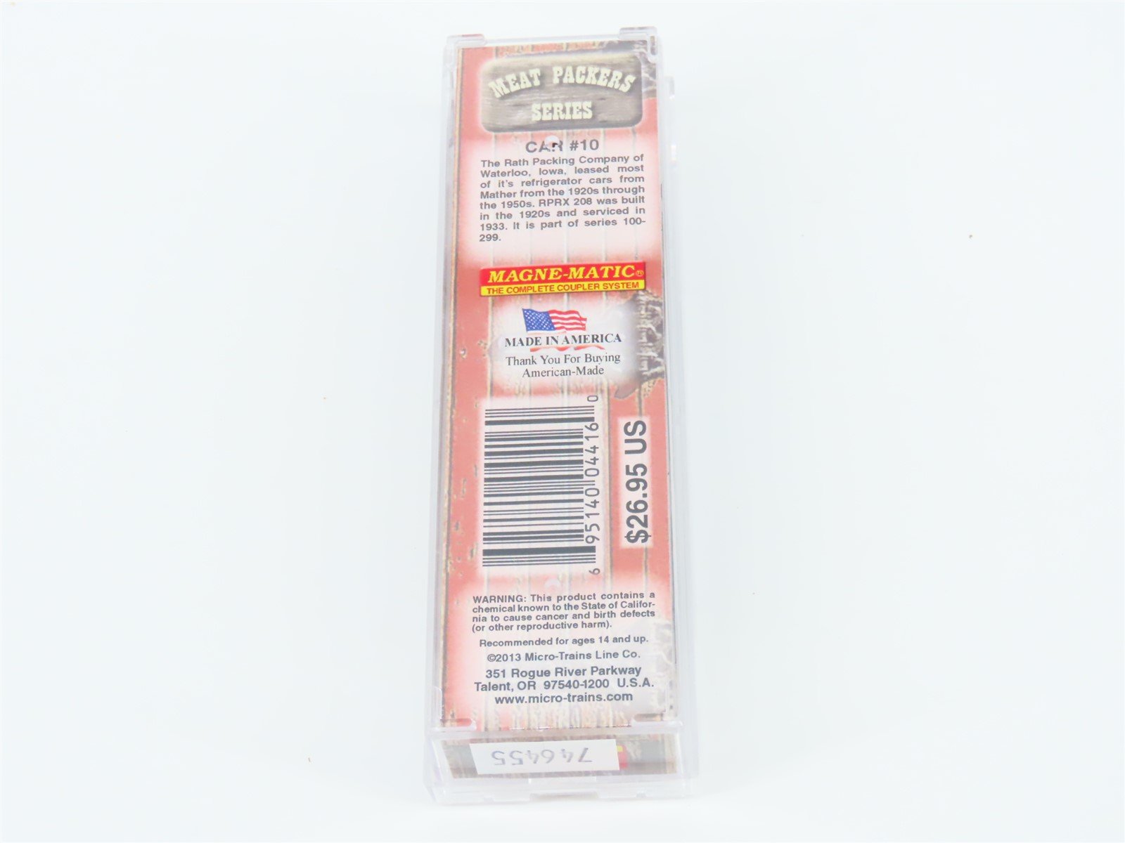 N Micro-Trains MTL 04900630 Meat Packers Series #10 RPRX Rath's 40' Reefer #208