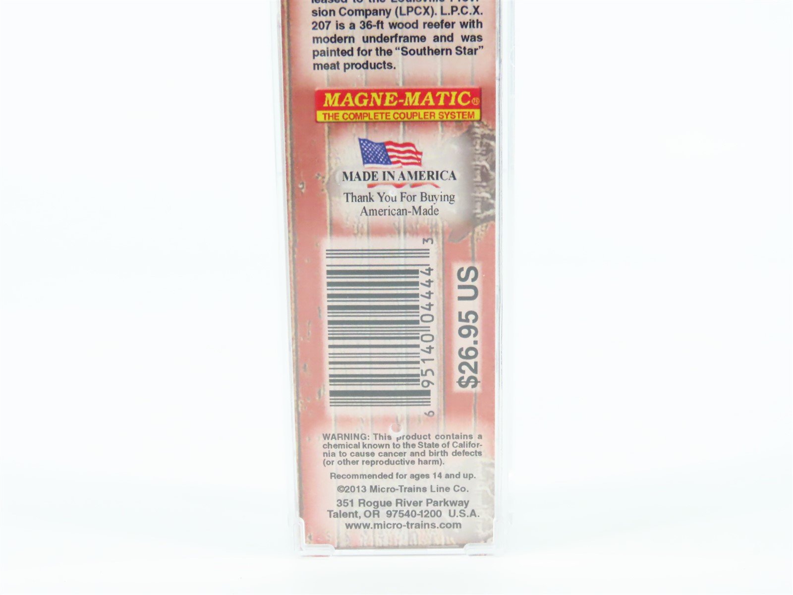 N Micro-Trains MTL #05800526 Meat Packers #11 LPCX Southern Star 36' Reefer #207