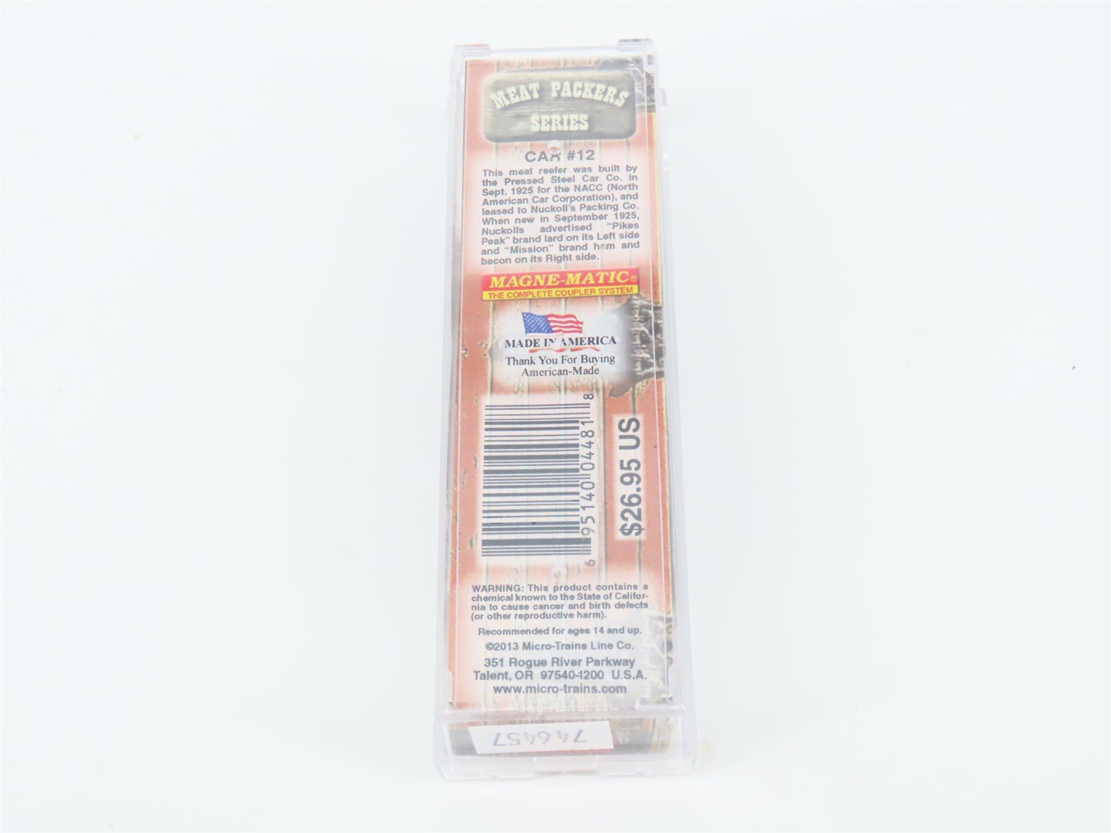 N Micro-Trains MTL #05800536 Meat Packers Car #12 NPKX Nuckoll's 36' Reefer #100