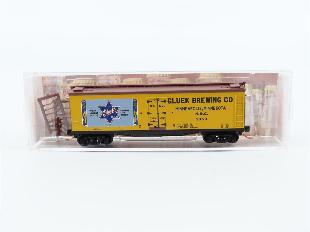 N Micro-Trains MTL #04900660 Brewery Series Car #3 NRC Gluek 40&#39; Reefer #3353