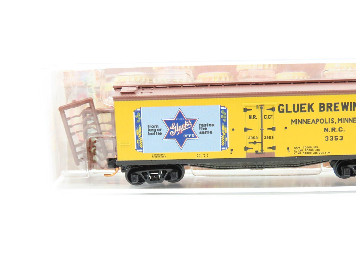 N Micro-Trains MTL #04900660 Brewery Series Car #3 NRC Gluek 40&#39; Reefer #3353