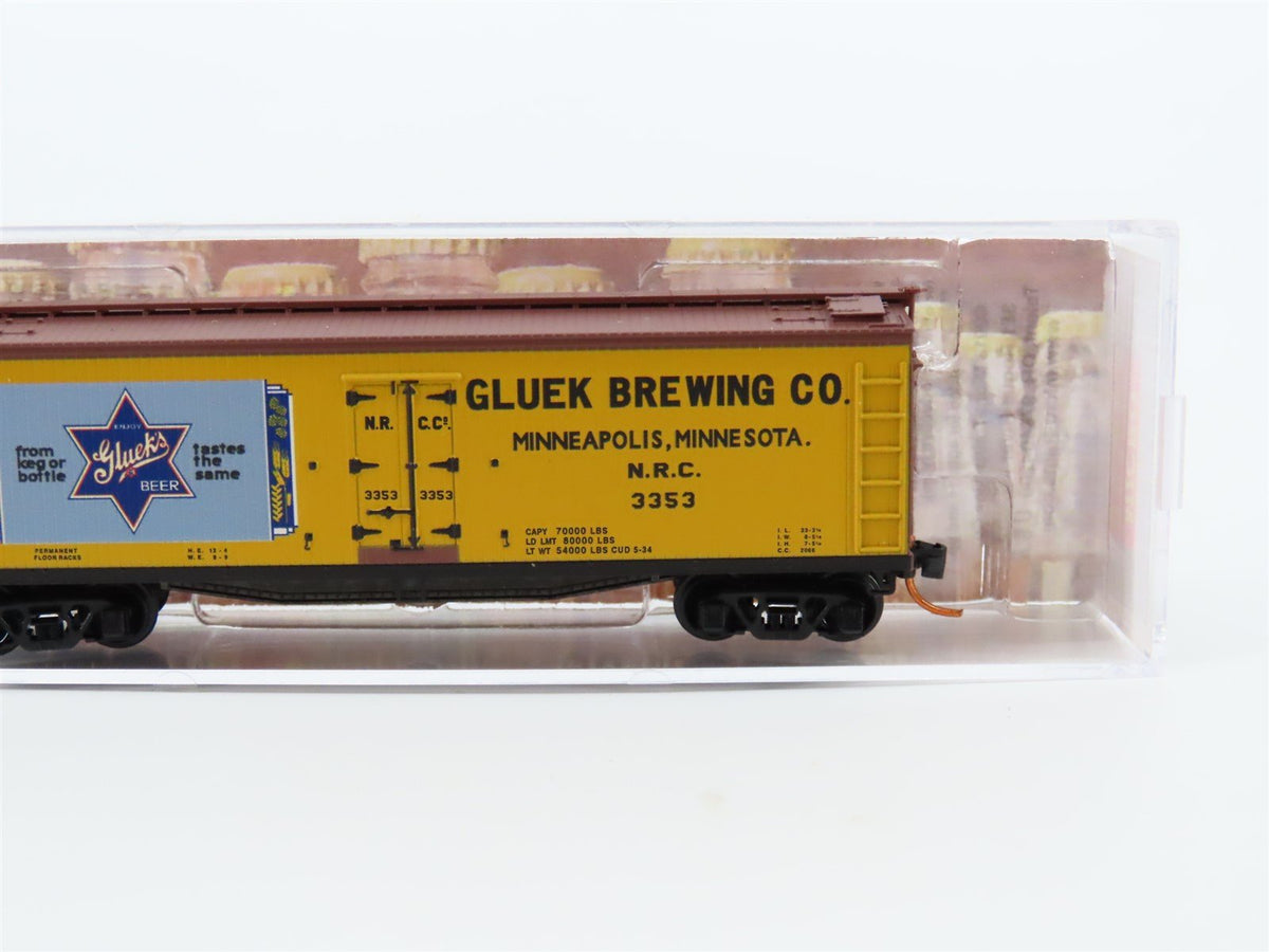 N Micro-Trains MTL #04900660 Brewery Series Car #3 NRC Gluek 40&#39; Reefer #3353