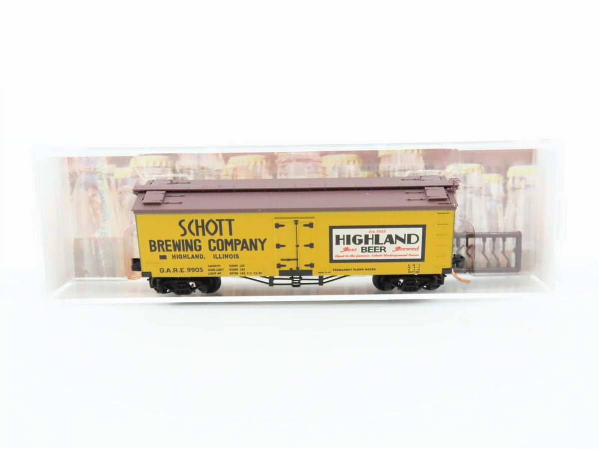 N Micro-Trains MTL #05800170 Brewery Series Car #5 GARE Schott 40&#39; Reefer #9905