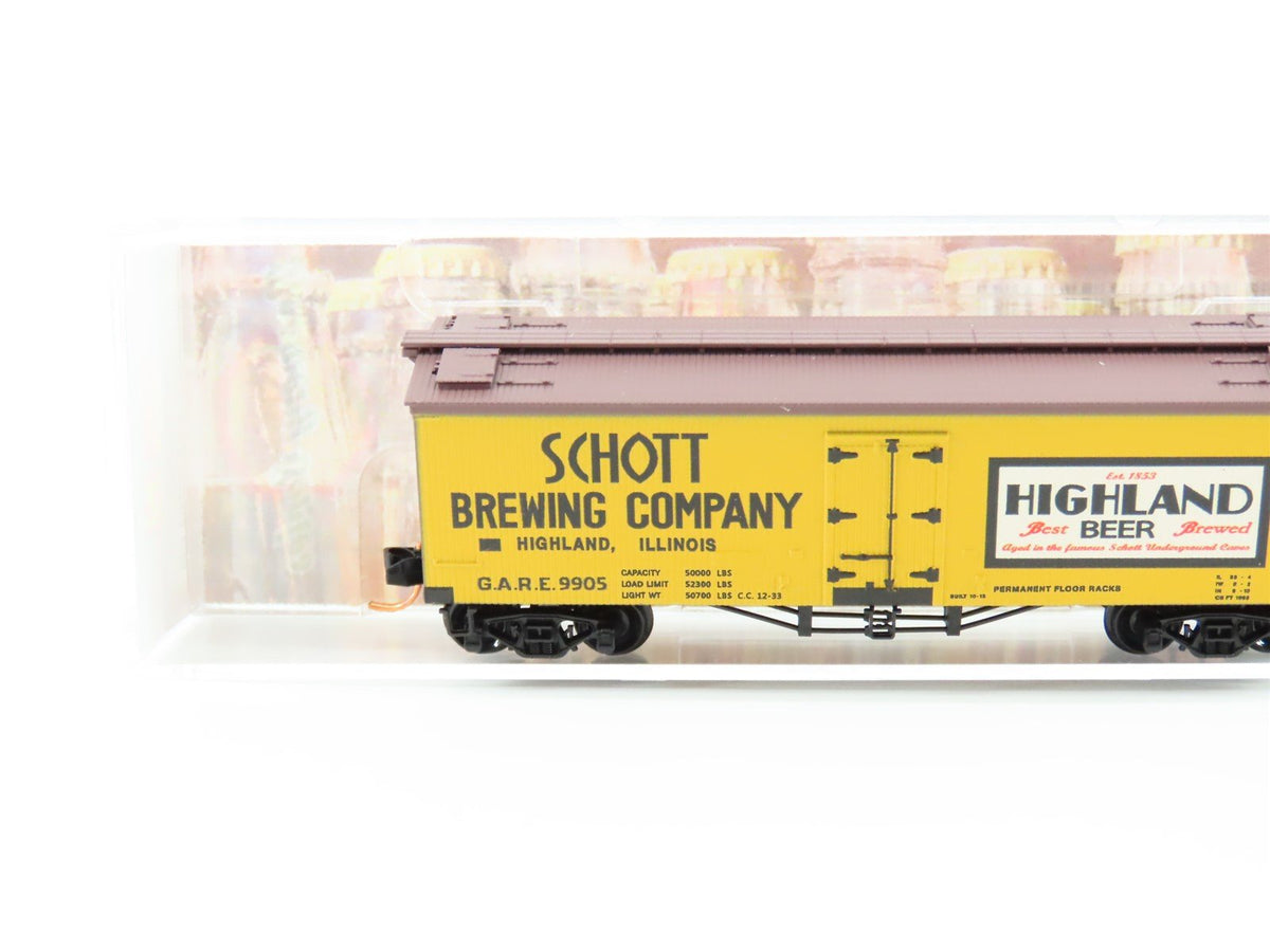 N Micro-Trains MTL #05800170 Brewery Series Car #5 GARE Schott 40&#39; Reefer #9905