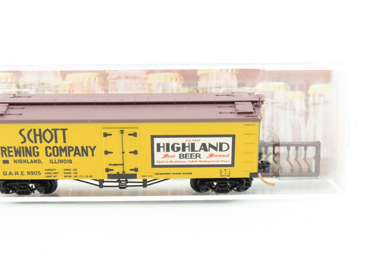 N Micro-Trains MTL #05800170 Brewery Series Car #5 GARE Schott 40&#39; Reefer #9905