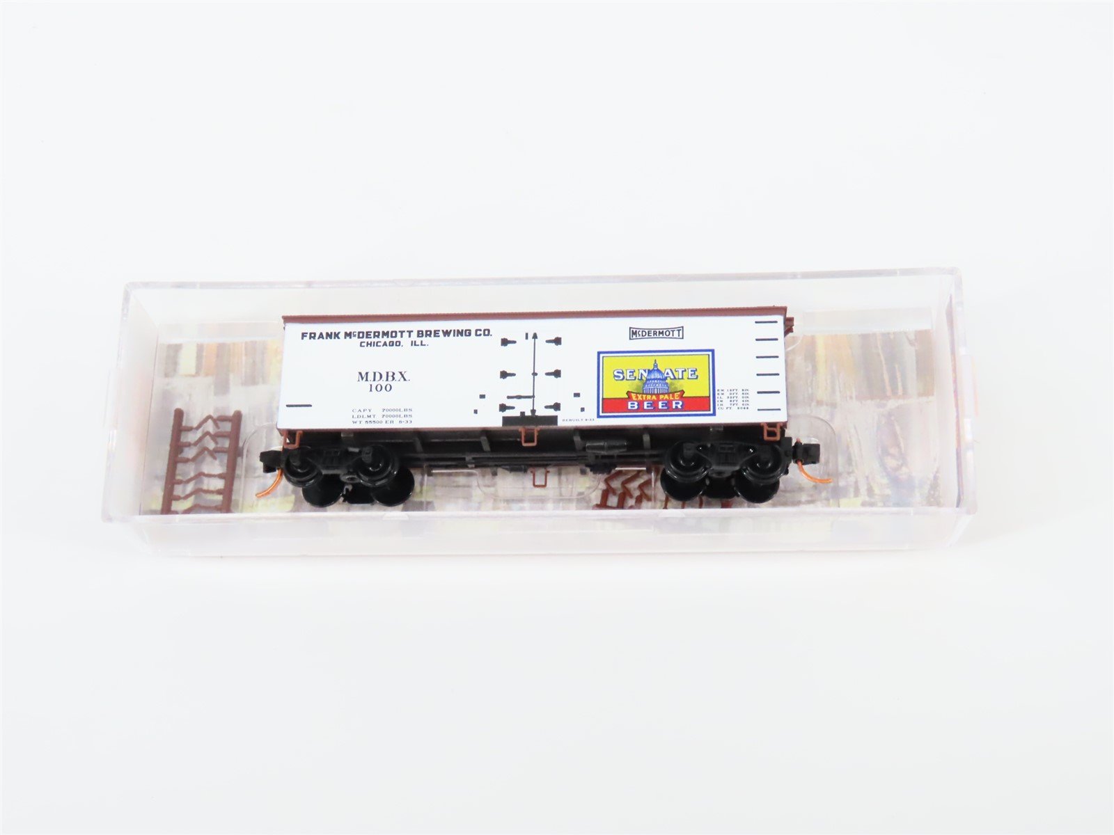 N Micro-Trains MTL #05800548 Brewery Series Car #10 MDRX Senate 36' Reefer #100