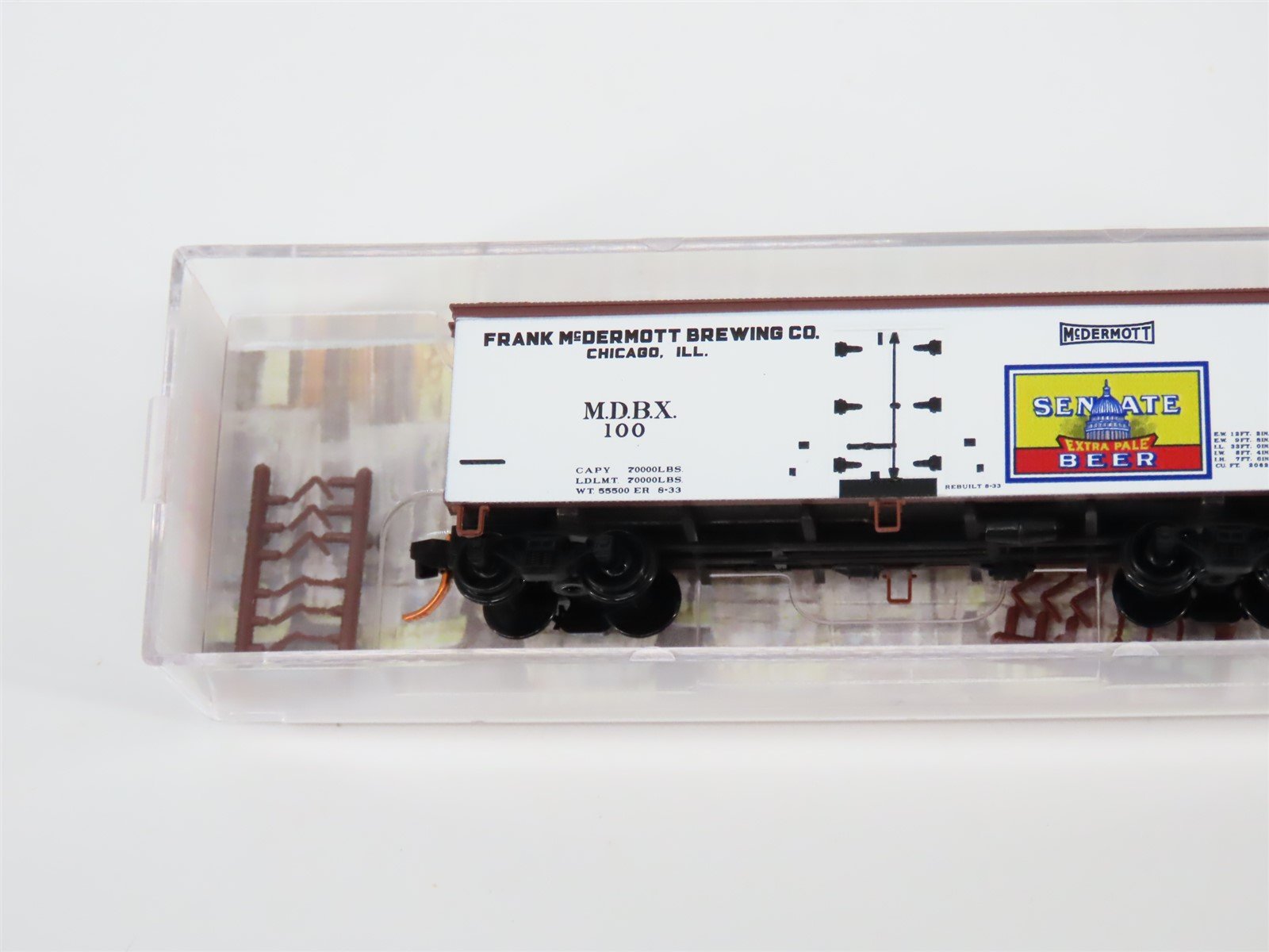 N Micro-Trains MTL #05800548 Brewery Series Car #10 MDRX Senate 36' Reefer #100