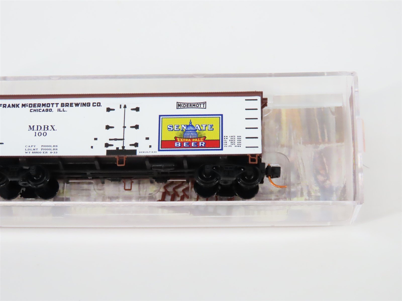 N Micro-Trains MTL #05800548 Brewery Series Car #10 MDRX Senate 36' Reefer #100