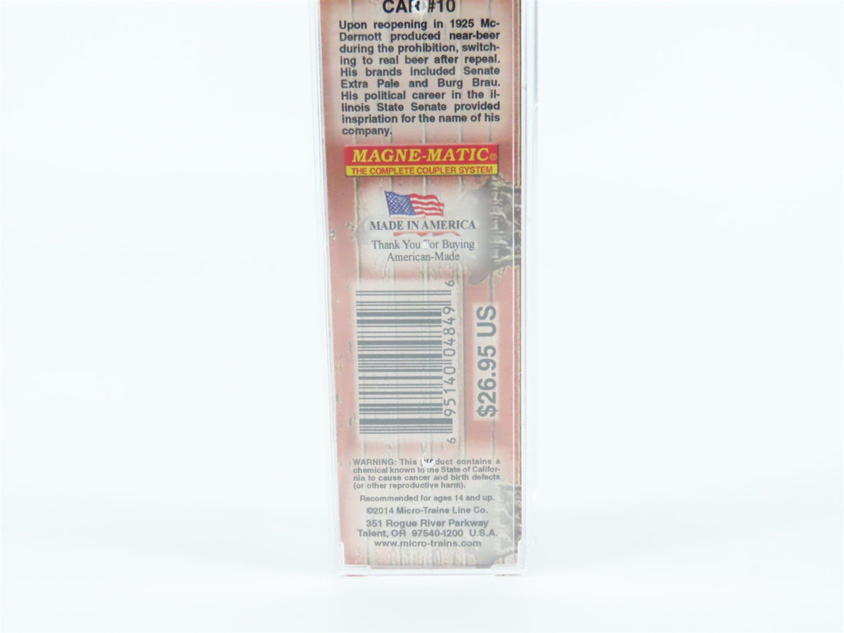 N Micro-Trains MTL #05800548 Brewery Series Car #10 MDRX Senate 36&#39; Reefer #100