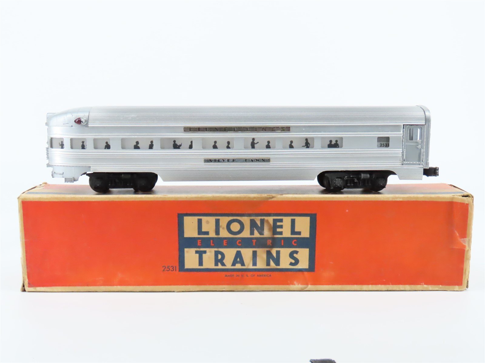 O Gauge 3-Rail Lionel Lines 2531 Postwar Observation Passenger "Silver Dawn"
