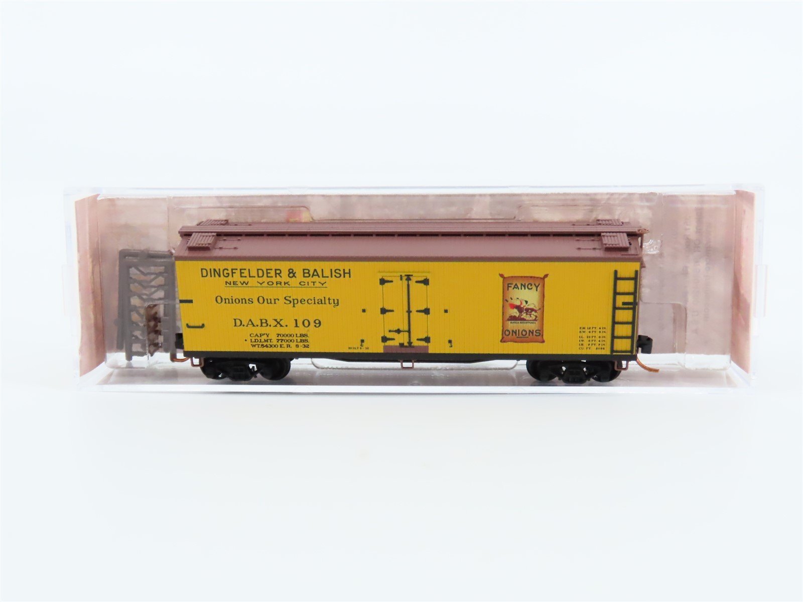 N Scale Micro-Trains MTL #04900850 DABX Dingfelder & Balish 40' Reefer #109