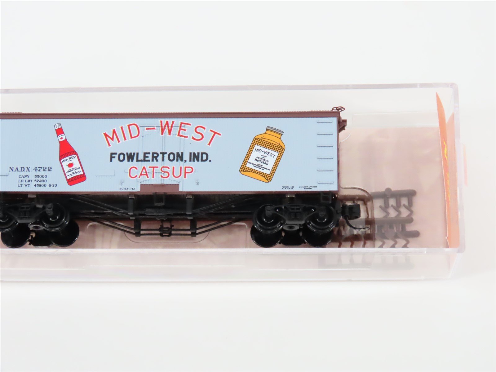 N Scale Micro-Trains MTL #05800480 NADX Mid-West Catsup 36' Reefer #4722