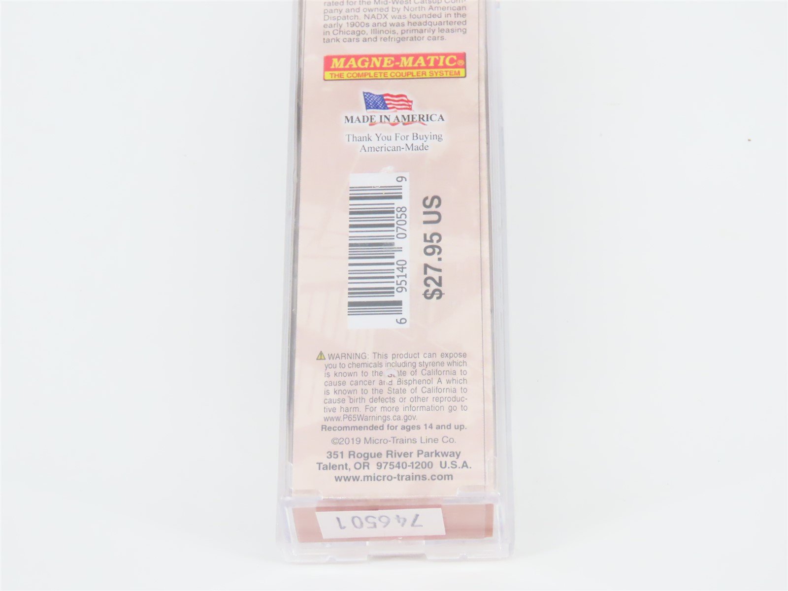 N Scale Micro-Trains MTL #05800480 NADX Mid-West Catsup 36' Reefer #4722