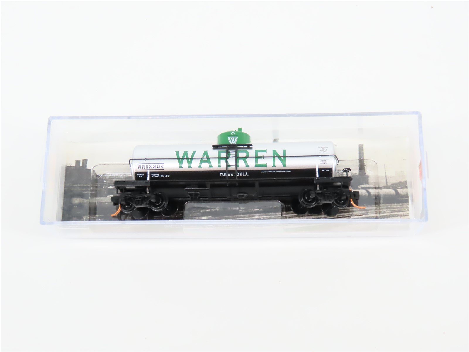 N Micro-Trains MTL #06500740 WRNX Warren Petroleum Single Dome Tank Car #204