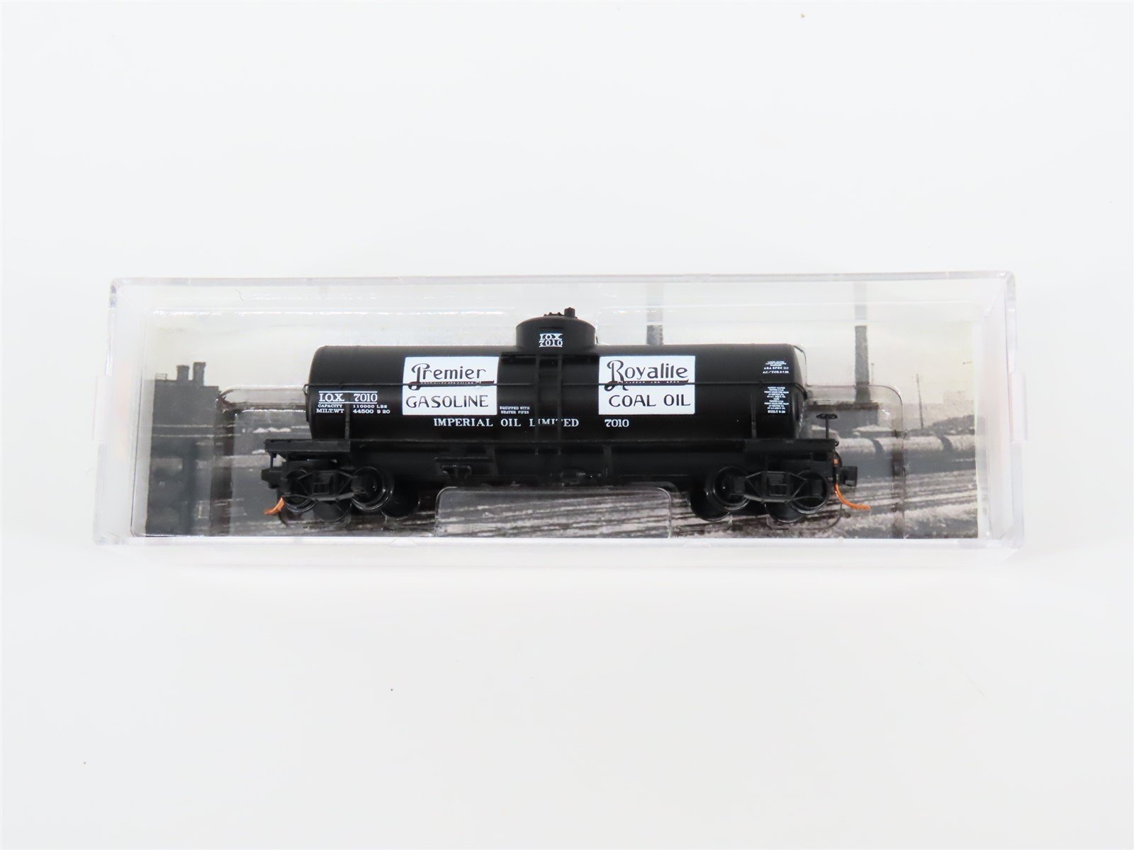 N Micro-Trains MTL #06500770 LOX Imperial Premium Gasoline Single Dome Tank Car