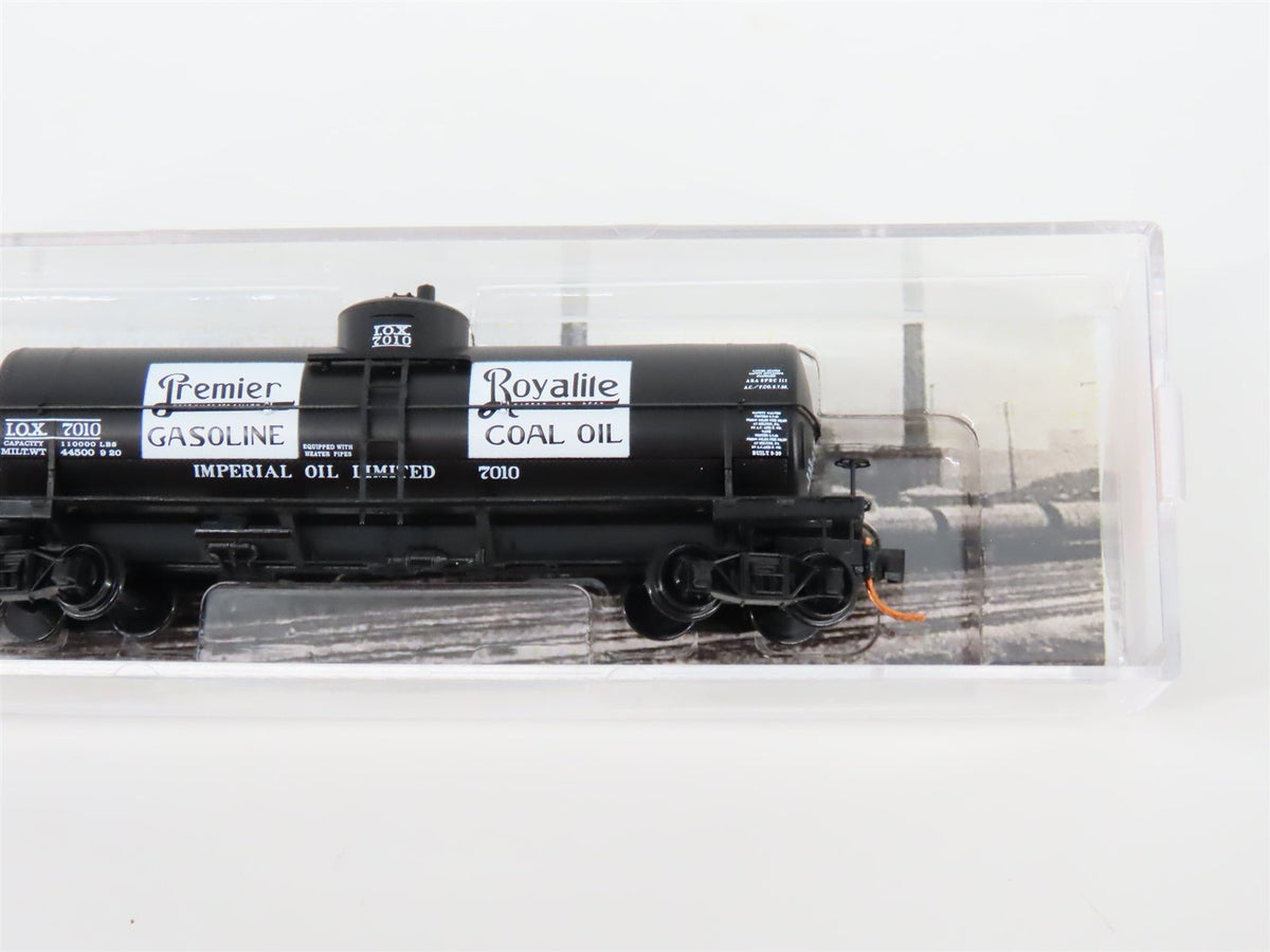 N Micro-Trains MTL #06500770 LOX Imperial Premium Gasoline Single Dome Tank Car