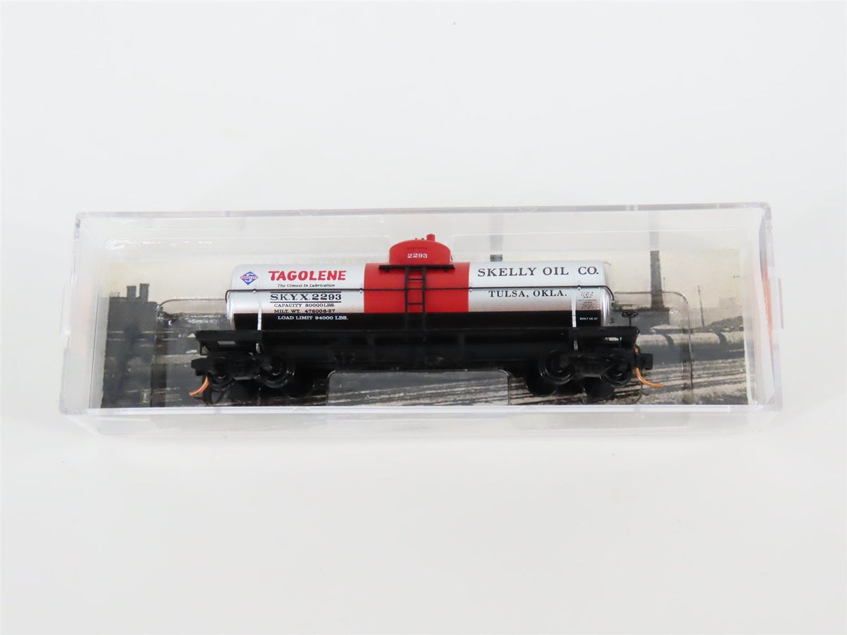 N Micro-Trains MTL #06500780 SKYX Skelly Oil Co. 39&#39; Single Dome Tank Car #2293