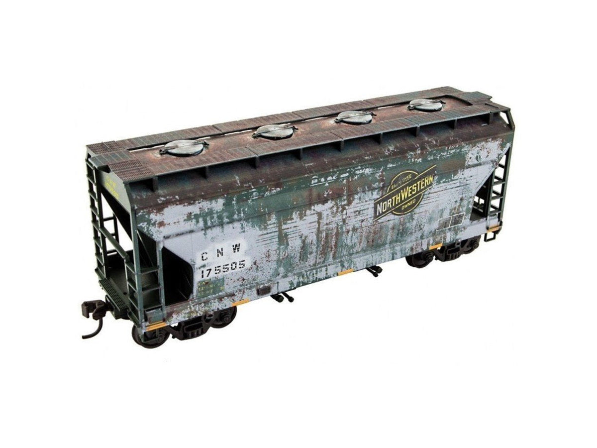 HO Accurail/Micro-Trains MTL Kit #2200-003 UP/ex-CNW 2-Bay Hopper - Weathered