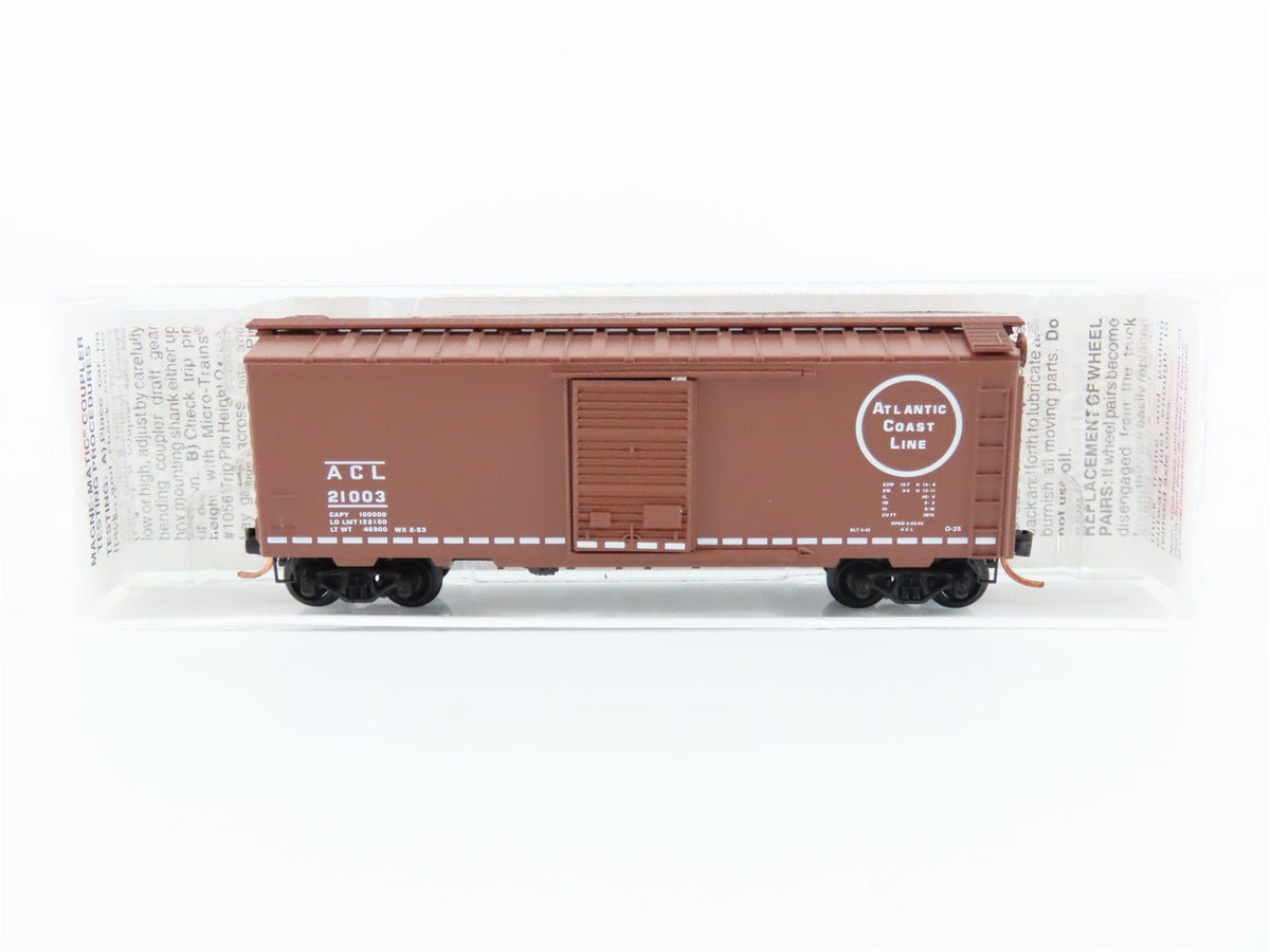 N Scale Micro-Trains MTL #20636 ACL Atlantic Coast Line 40&#39; Box Car #21003