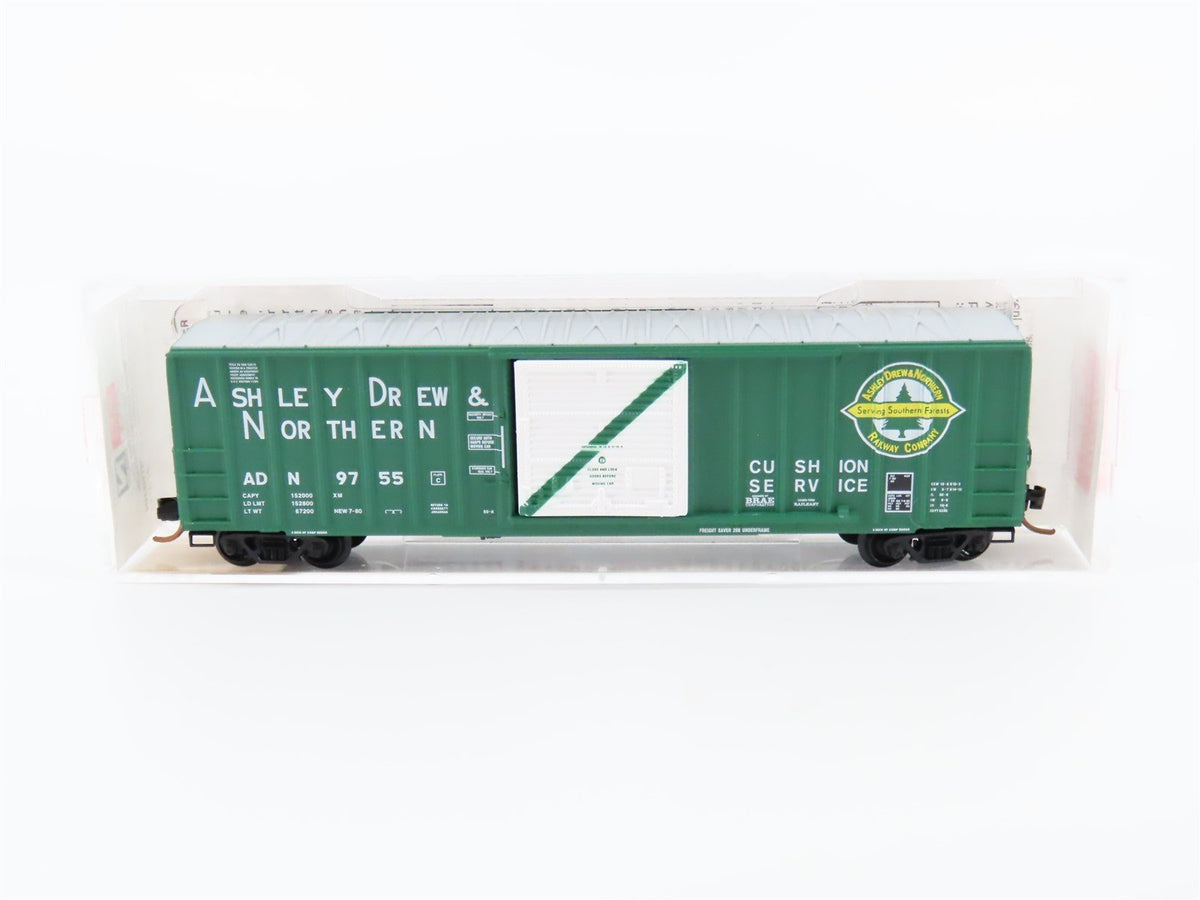 N Scale Micro-Trains MTL #25590 ADN Ashley Drew &amp; Northern 50&#39; Box Car #9755