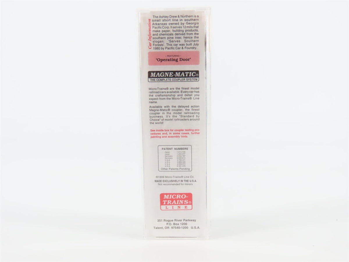 N Scale Micro-Trains MTL #25590 ADN Ashley Drew &amp; Northern 50&#39; Box Car #9755