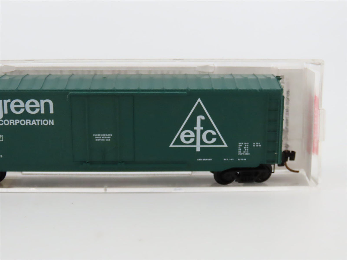 N Scale Micro-Trains MTL #38260 EFCX Evergreen 50&#39; Plug Door Box Car #2875