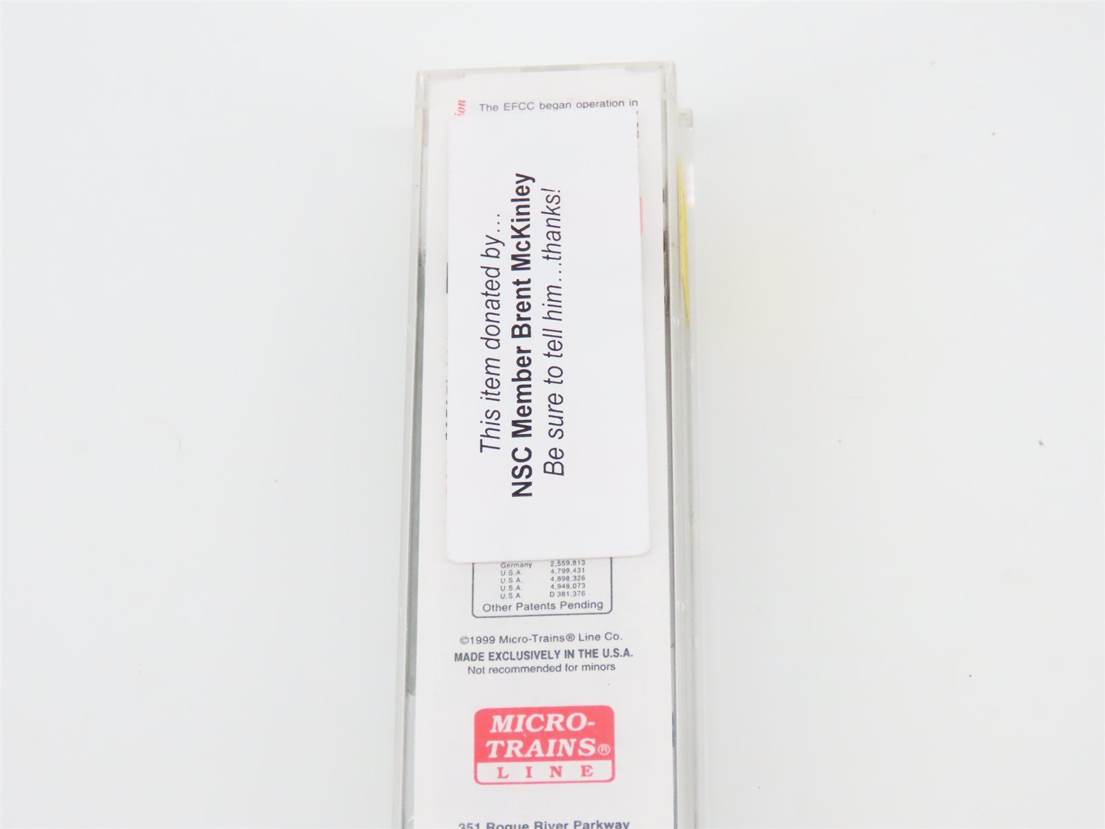 N Scale Micro-Trains MTL #38260 EFCX Evergreen 50' Plug Door Box Car #2875