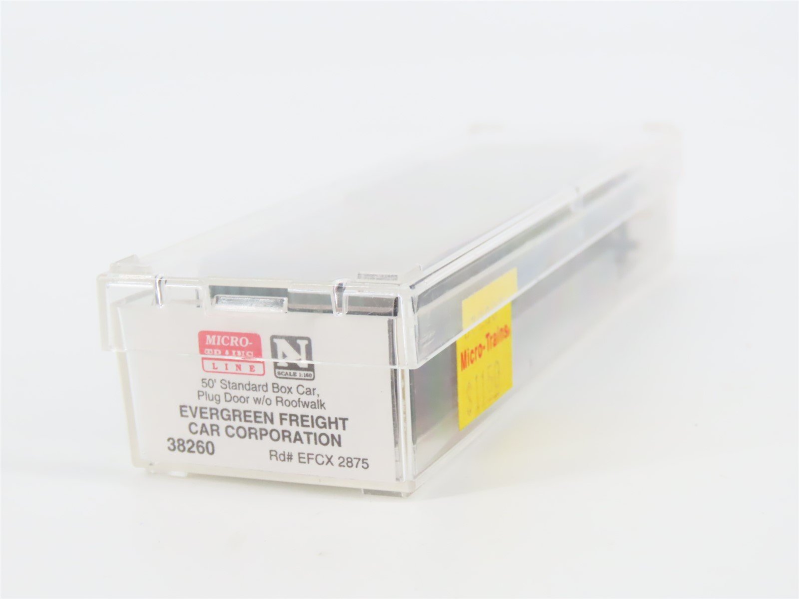 N Scale Micro-Trains MTL #38260 EFCX Evergreen 50' Plug Door Box Car #2875