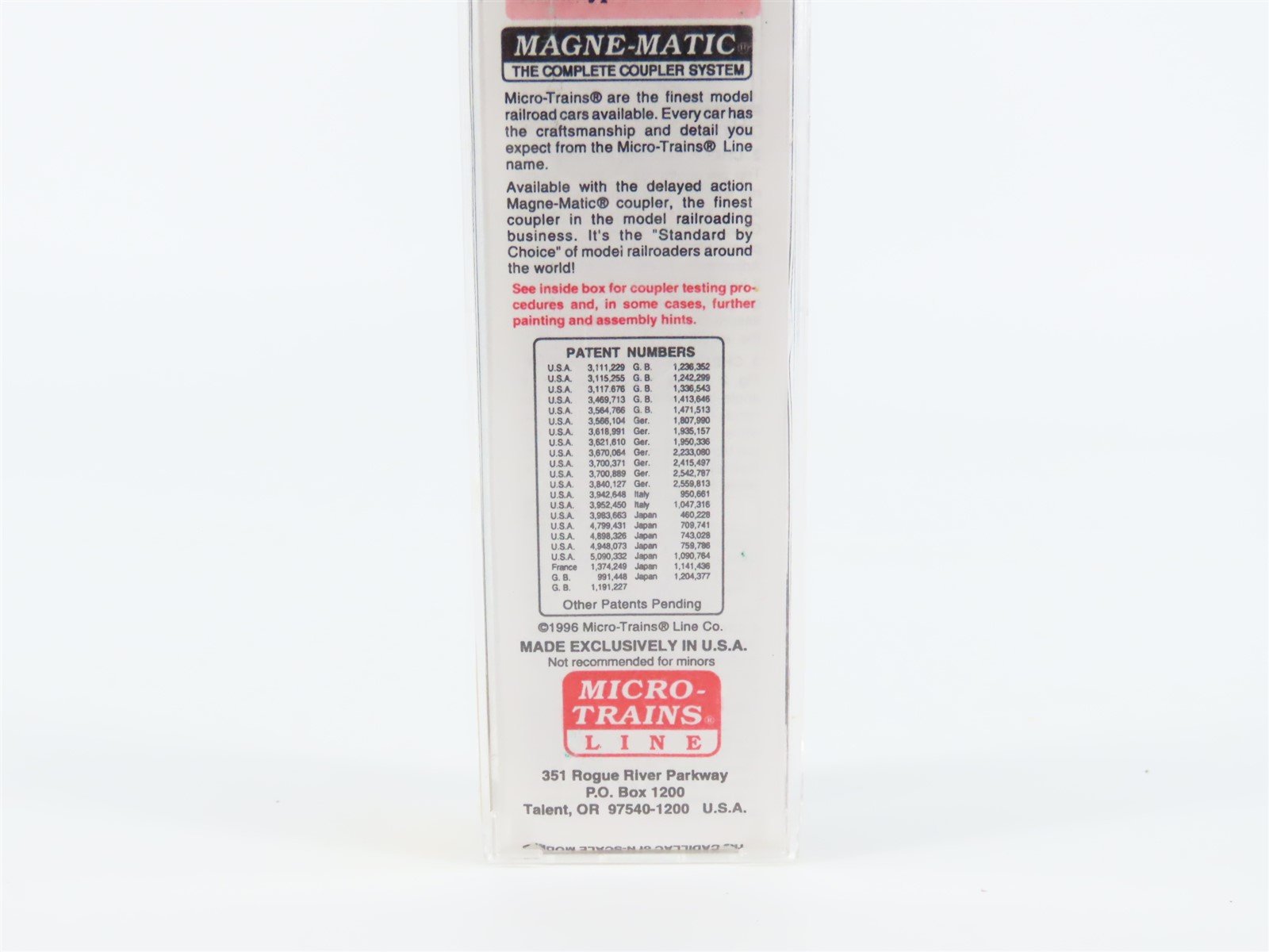 N Scale Micro-Trains MTL #75040 USLX Tropicana 50' Plug Door Box Car #13085