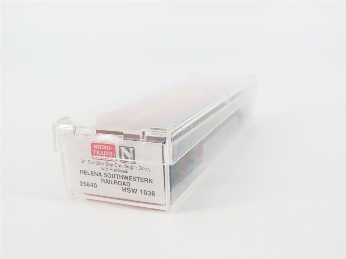 N Scale Micro-Trains MTL #25640 HSW Helena Southwestern 50&#39; Box Car #1036