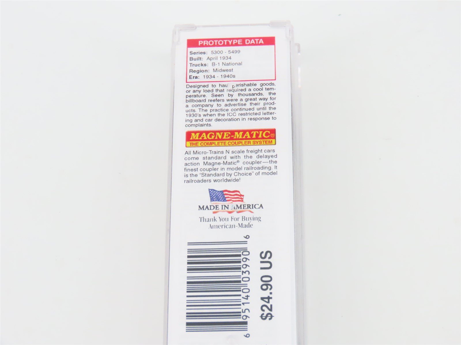 N Scale Micro-Trains MTL #04900610 MRX Morrell's Pride 40' Wood Reefer #5330