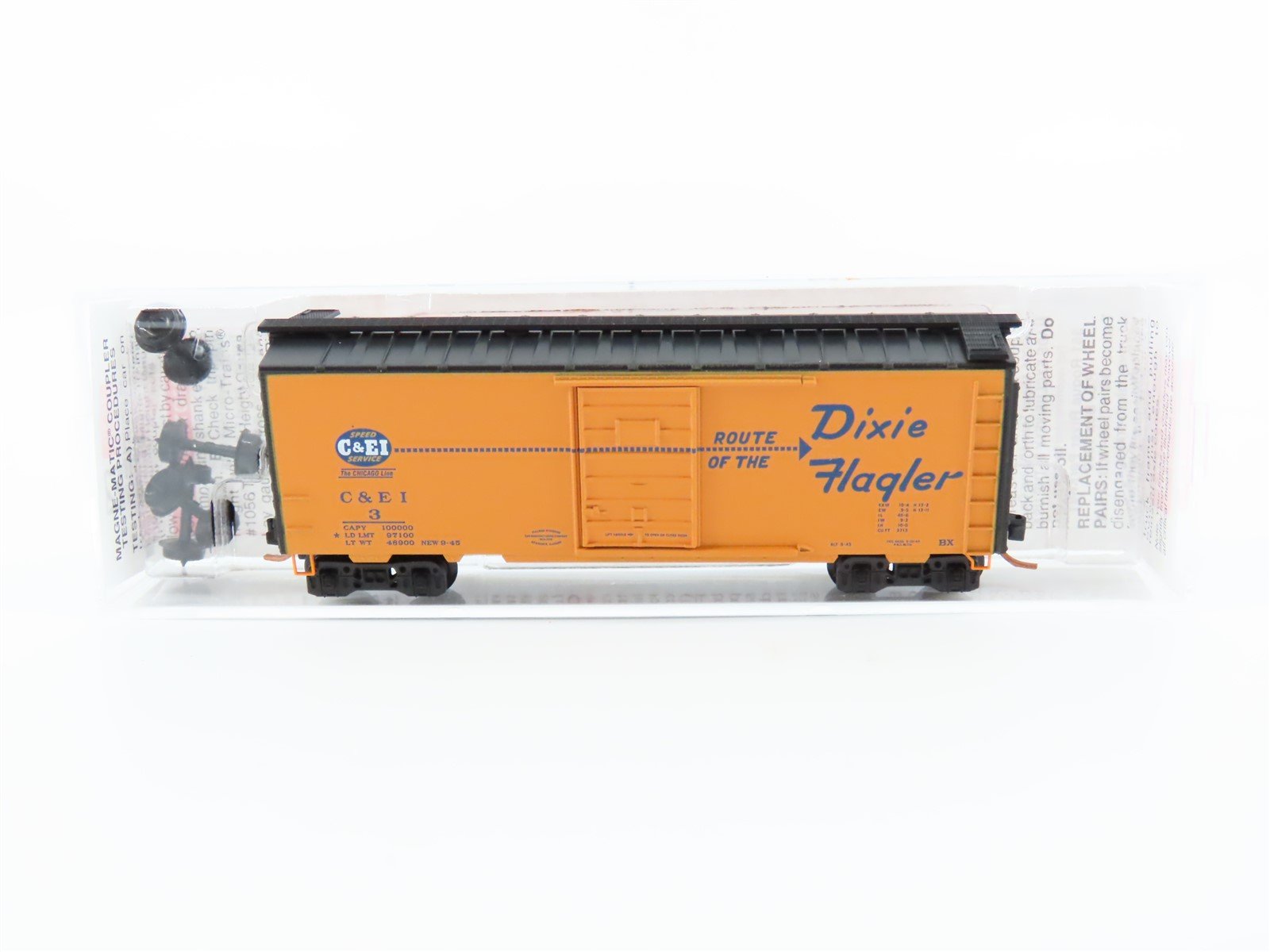 N Micro-Trains MTL #02000703 C&EI "Route Of The Dixie Flagler" 40' Box Car #3