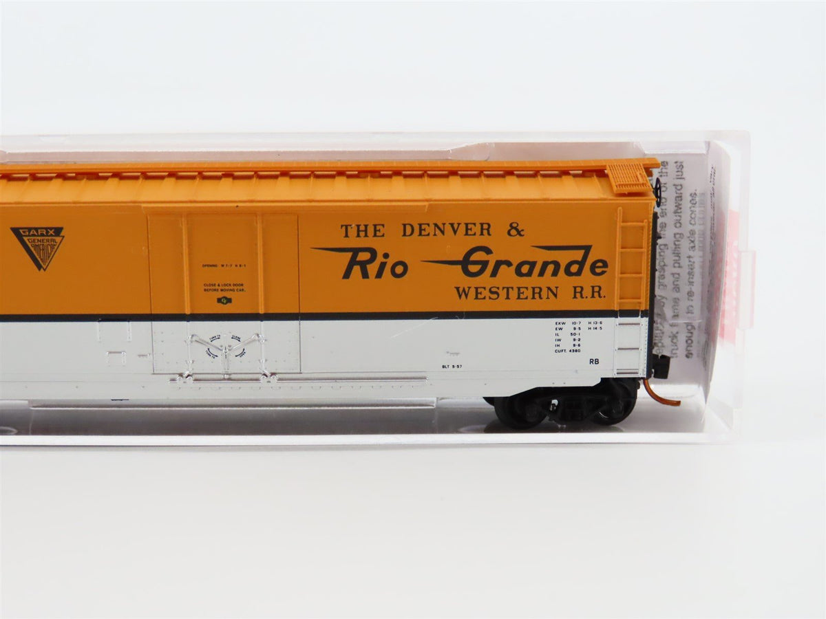 N Micro-Trains MTL #03200450 GARX D&amp;RGW Rio Grande 50&#39; Plug Door Box Car #50999