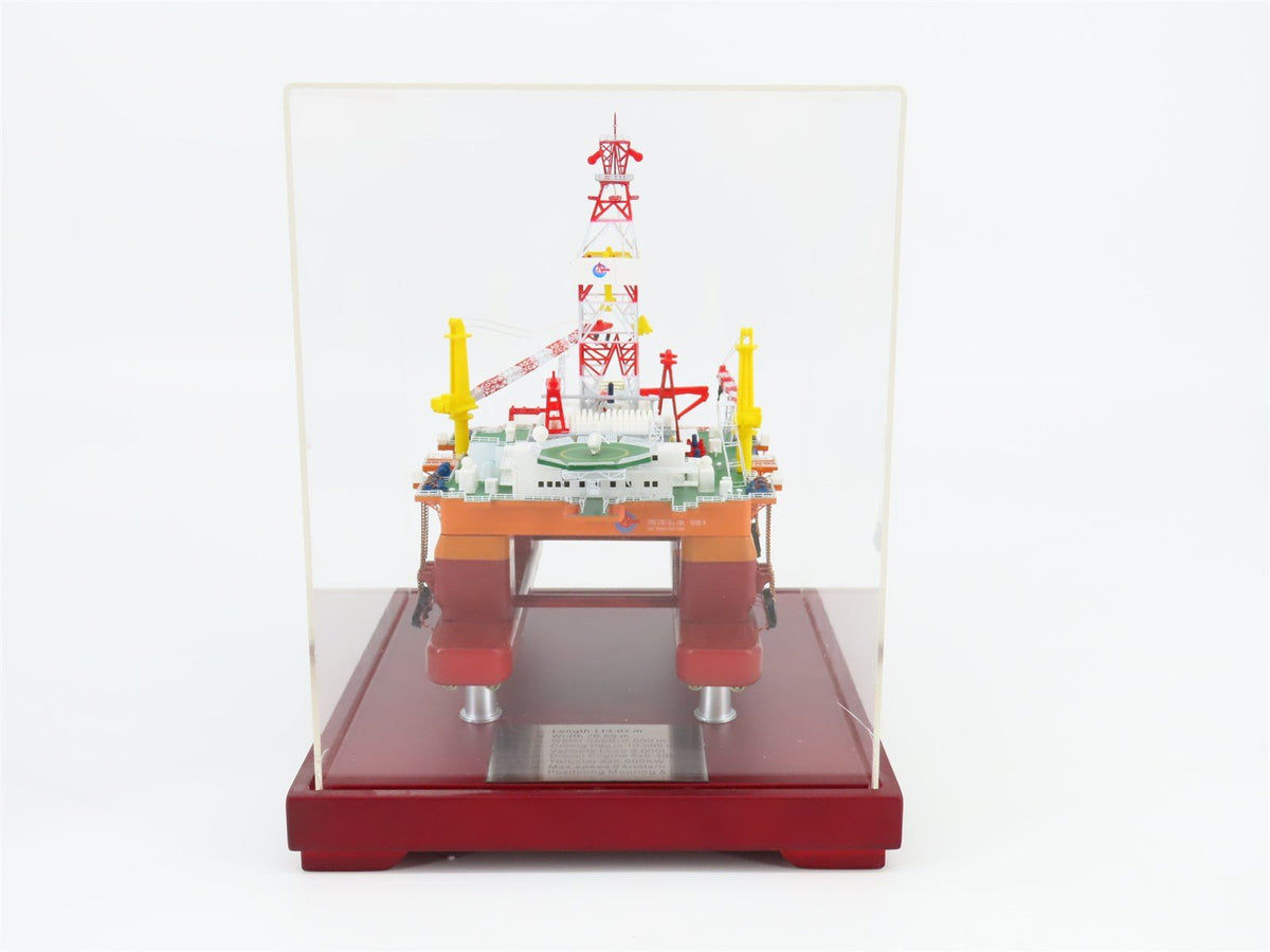 Chinese Hai Yang Shi You 981 Semi-Submersible Offshore Oil Rig w/ Display Case