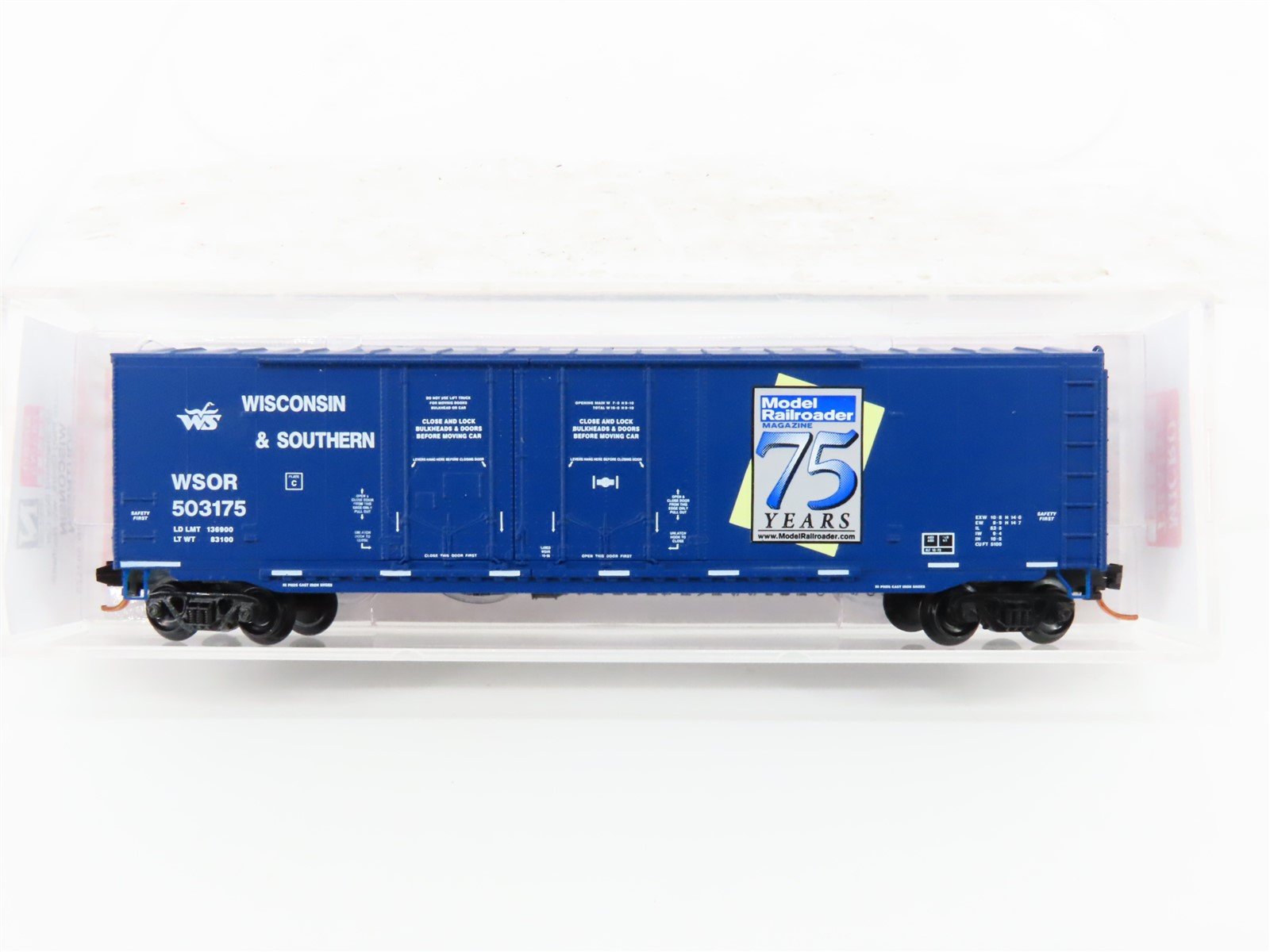 N Scale Micro-Trains MTL 07500160 WSOR Model Railroader 75 Years Box Car #503175