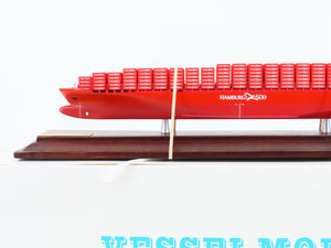 1:1000 Scale Hamburg-Süd Cargo Container Ship w/ Display Case