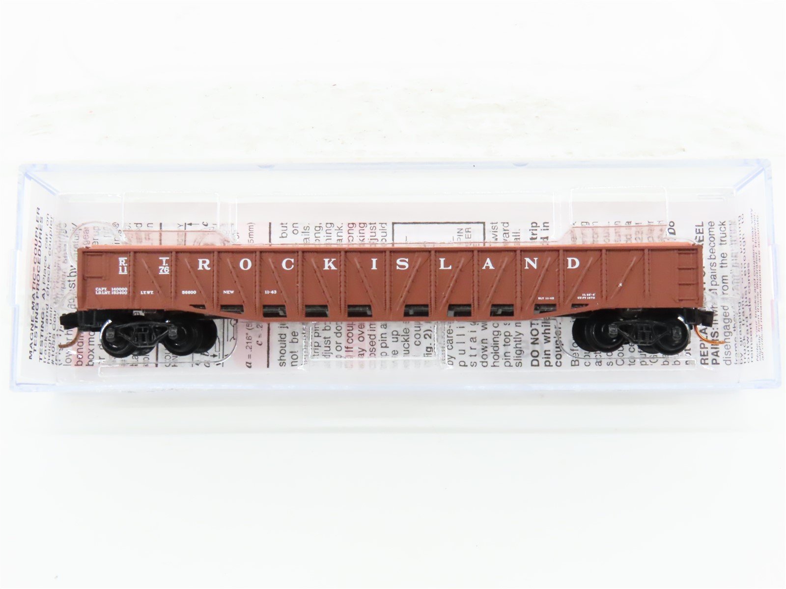 N Scale Micro-Trains MTL 06200040 RI Rock Island 50' Gondola #1176