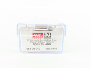 N Scale Micro-Trains MTL 06200040 RI Rock Island 50' Gondola #1176