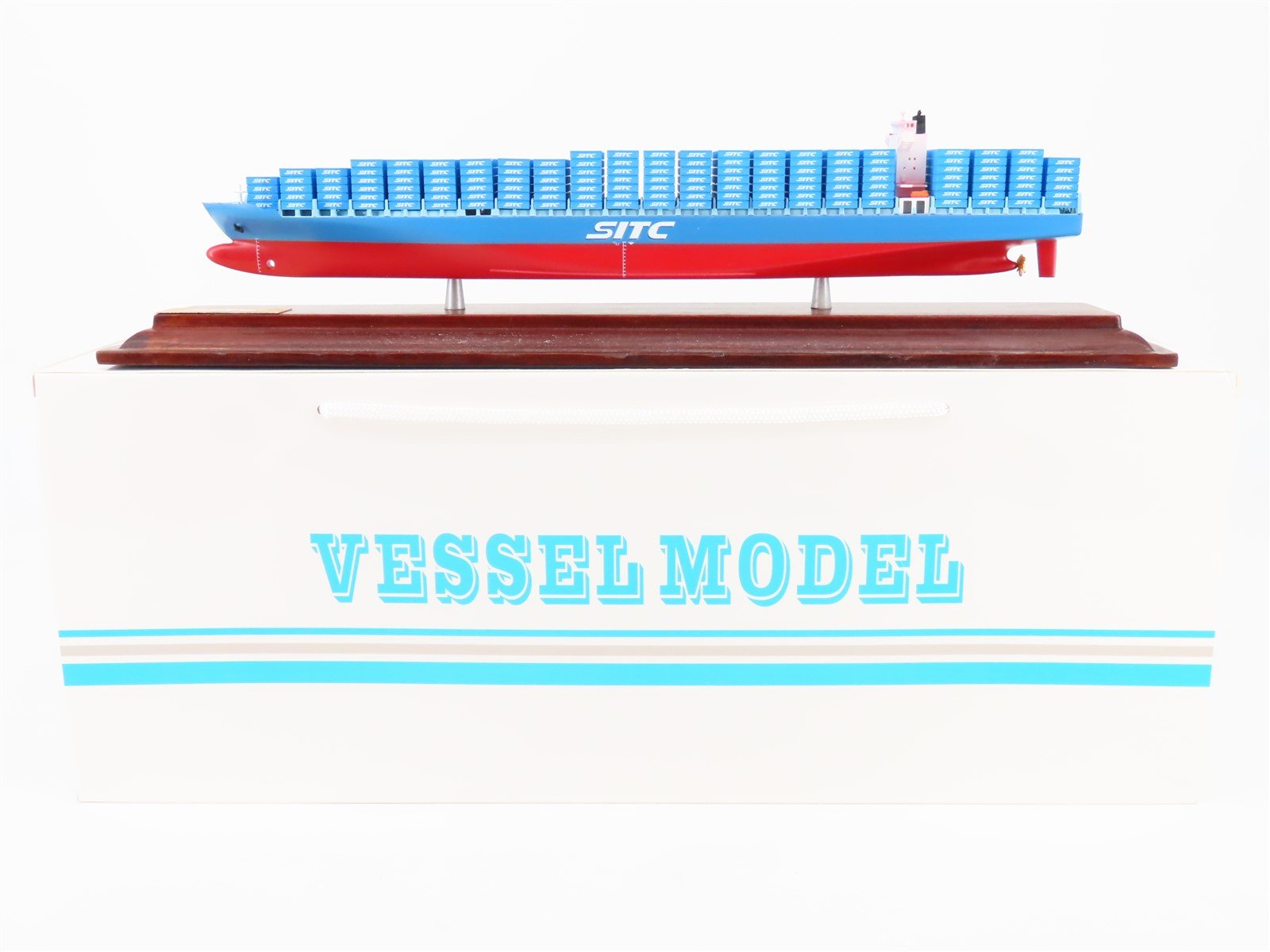 1:1000 Scale SITC Cargo Container Ship w/ Display Case